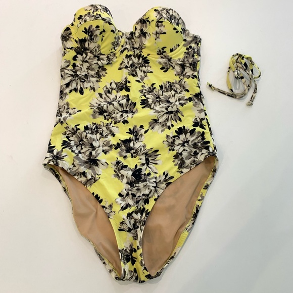 J. Crew Other - J.Crew Yellow Underwire Swimsuit